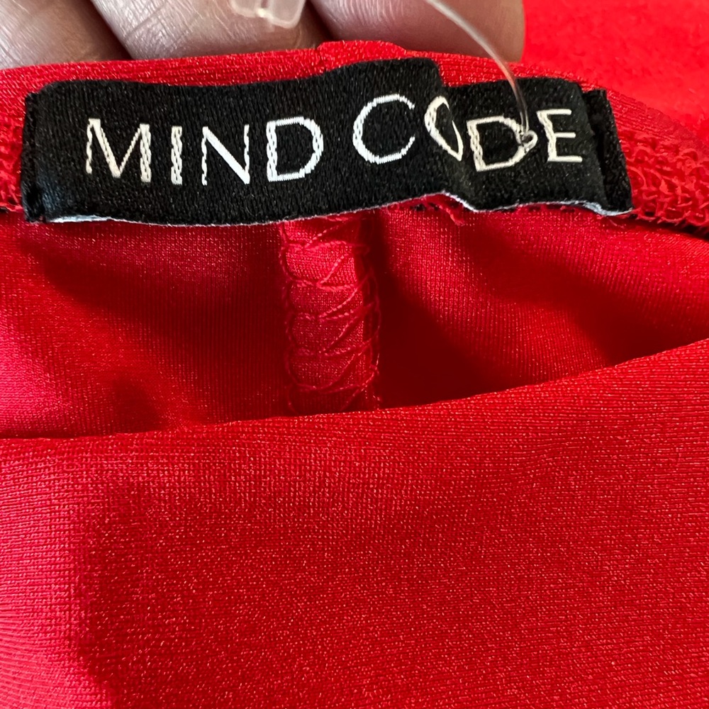 Mind Code Red T-strap Body-con Mini Dress - Picture 6 of 10